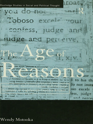 cover image of The Age of Reasons
